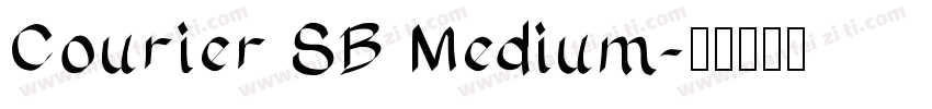 Courier SB Medium字体转换